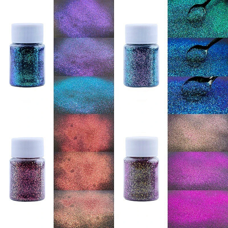 10g/Bottle Chameleon Powder Pigment DIY Epoxy Resin Mold Dye Pigment Nail Art Colorant Glitter Dust DIY Jewerly Making