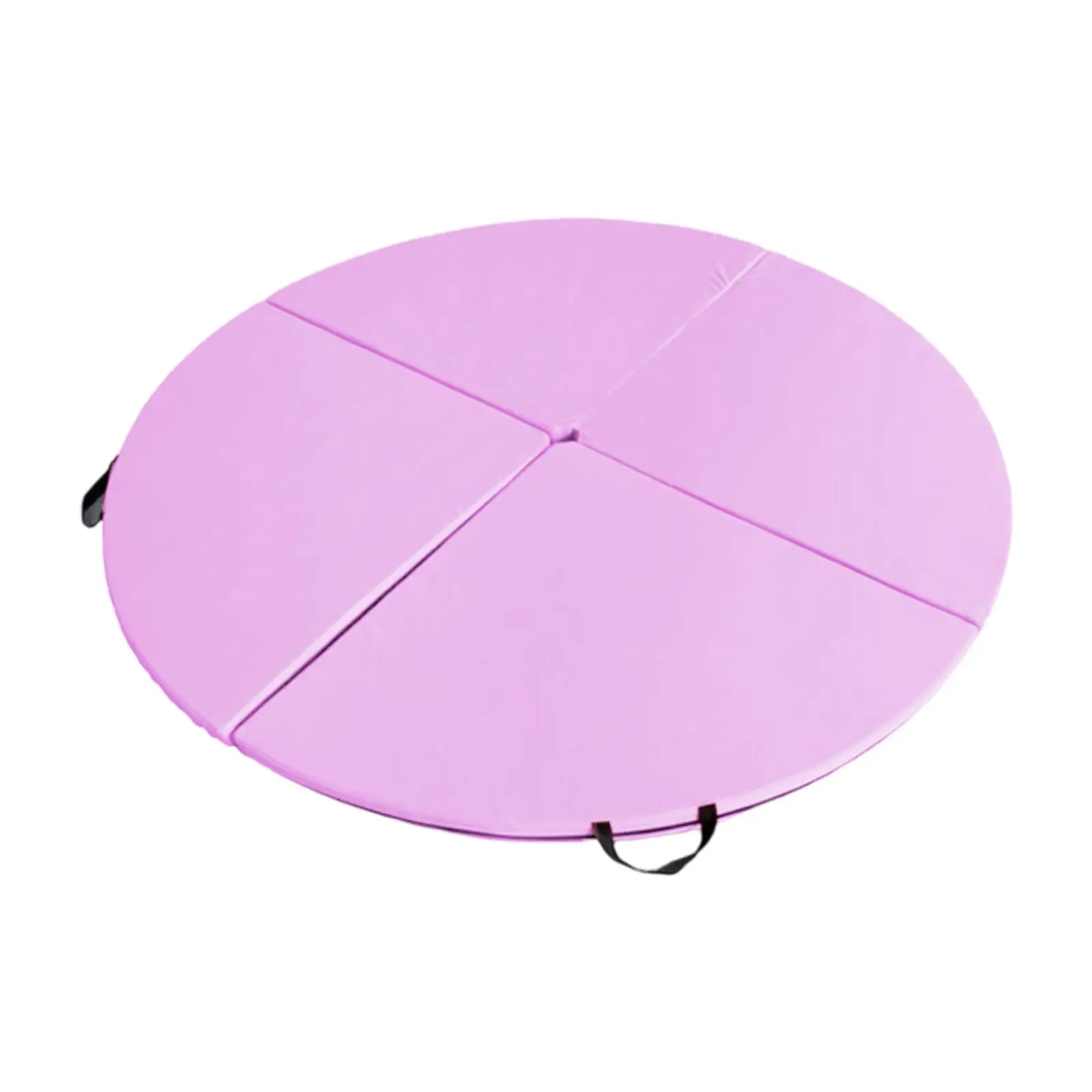 Foldable Round Yoga Mat Pole Dancing Protect Mat Portable High-Density Foam Pole Dance Crash Pad for Studio Home Gym Workout