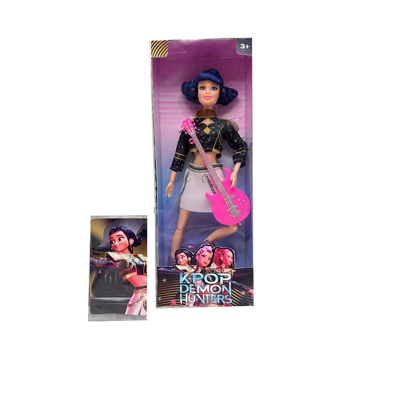 Kpop Demon Hunter Human-shaped Doll DerpysTiger Rumi Mira Zoey Sussy Action Figure Toy with Christmas Music