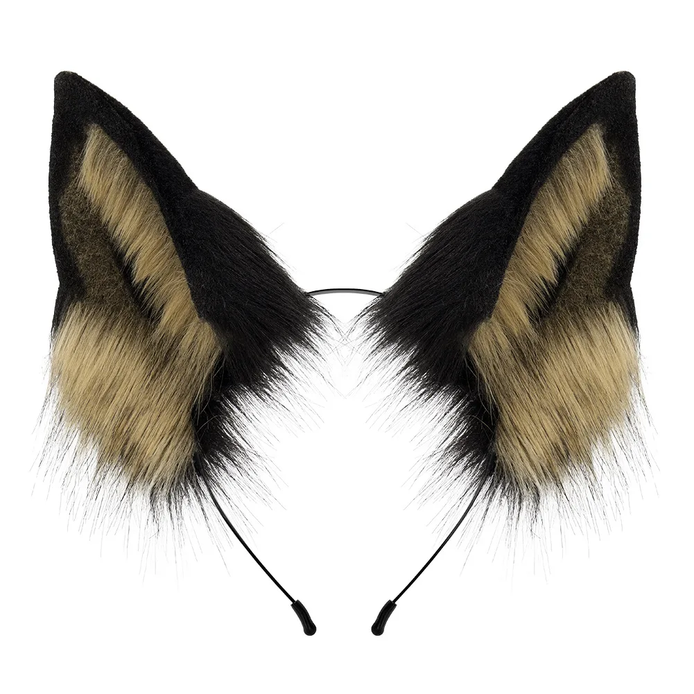 Archi Handwork Fursuit German Shepherd Dog Headband Furry Tail Wolf Animal Outfit Prop Cosplay