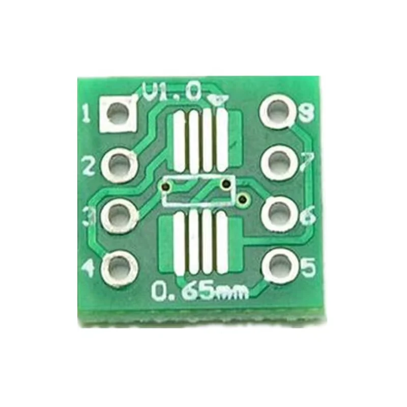 10PCS SOP8 - DIP8 IC 어댑터 소켓 - TSSOP8/SOIC8/SSOP8용 SMD - DIP 변환기 플레이트, 0.65mm 1.27mm 핀 피치