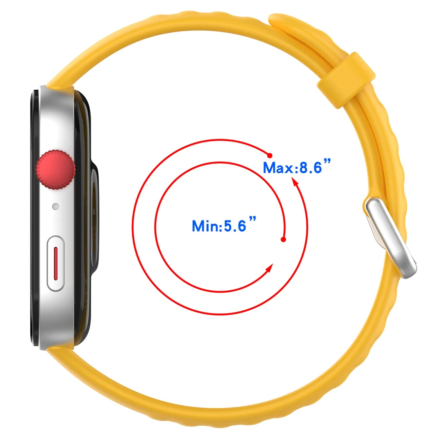 Silicone Sport Strap for Smartwatch - Replacement Bracelet Accessory