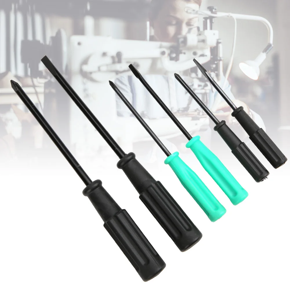 6PCS/set Screwdriver Kit Slotted  Heat Treated Repairing Screwdriver Tool for Sewing Machine  Screwdriver Screwdriver Kit