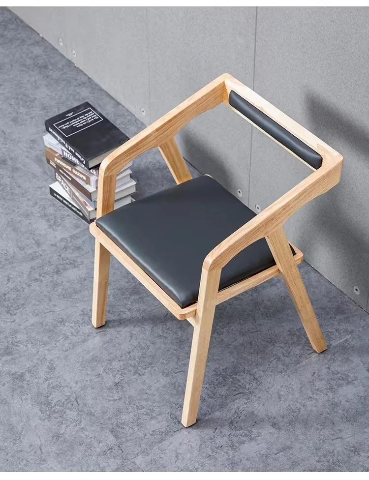 

Wood Armchair Living Room Furniture Design Office Chair Indoor Dining Restaurant Chaise Nordic Sillas Leisure Gaming Chairs