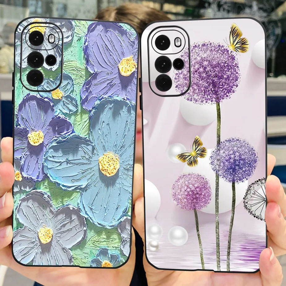 Fashionable Painted Soft Silicone Phone Case - Stylish Protective Back Cover