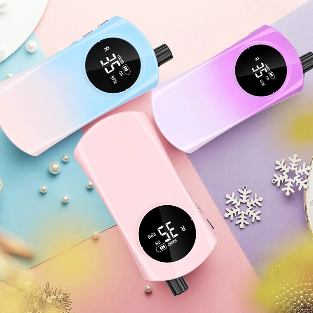 

Nail Drill Electric Polishing Manicure File USB Charging Nail Drill Pen Gel Milling Polisher Nail Removal Salon Kit