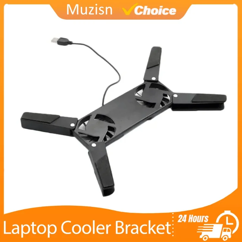 2 Fan Air-cooling Cooler Bracket Laptop Pad USB Powered Cooling For Universal 7 15" Notebook Stand_voghion.com