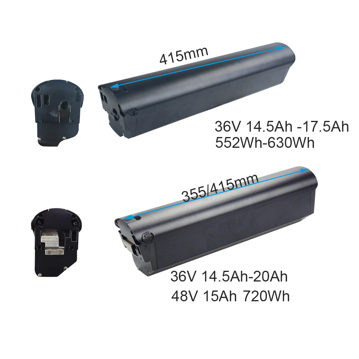 Фото Eskute Netuno ESP500 36 в 48 в интегрированный 14.5Ah 17.5Ah 20Ah 522Wh 720Wh для 2023 Eskute Netuno Polluno Pro Akku Замена №1