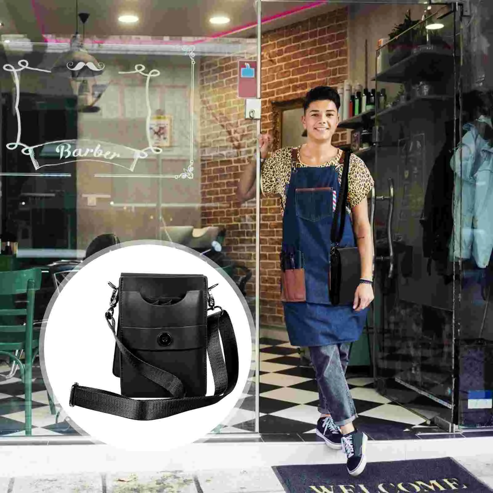 

Scissors Fanny Pack Barber Pouch Hairdressing Bag Cutting High-quality