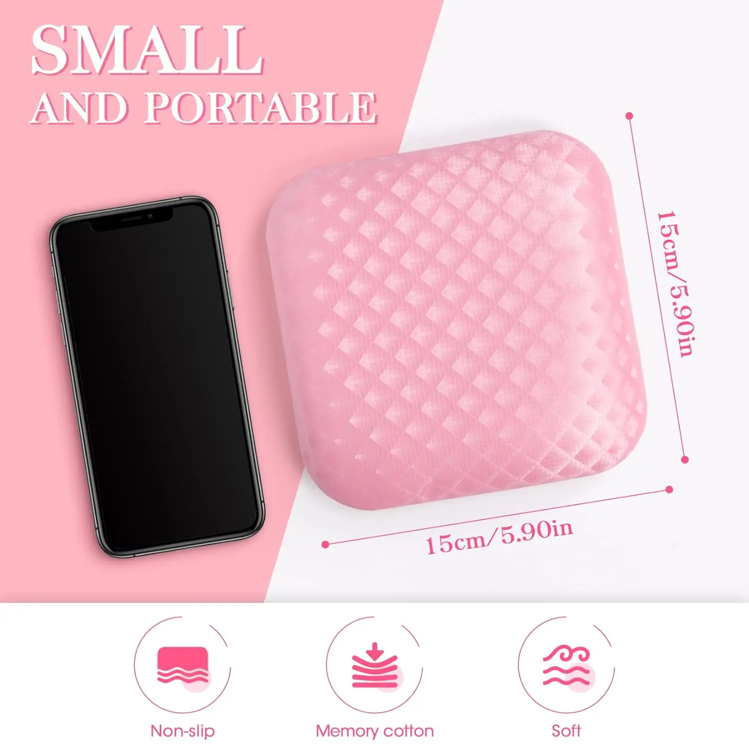 Nail Arm Rest Nails Professional Arm Rest for Nail Tech Non-Slip Elbow Pad Arm Rest for Nail Cushion Technician Must Have