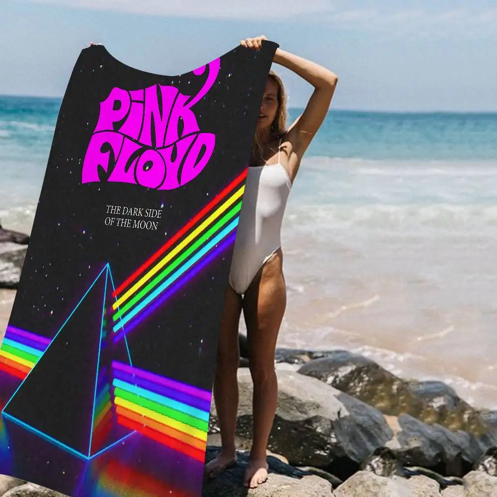 Rock Band P-PinK F-Floyd Microfiber Printed Beach Towel Mountain Climbing Yoga Beach Swimming Running Absorbent Soft Towel