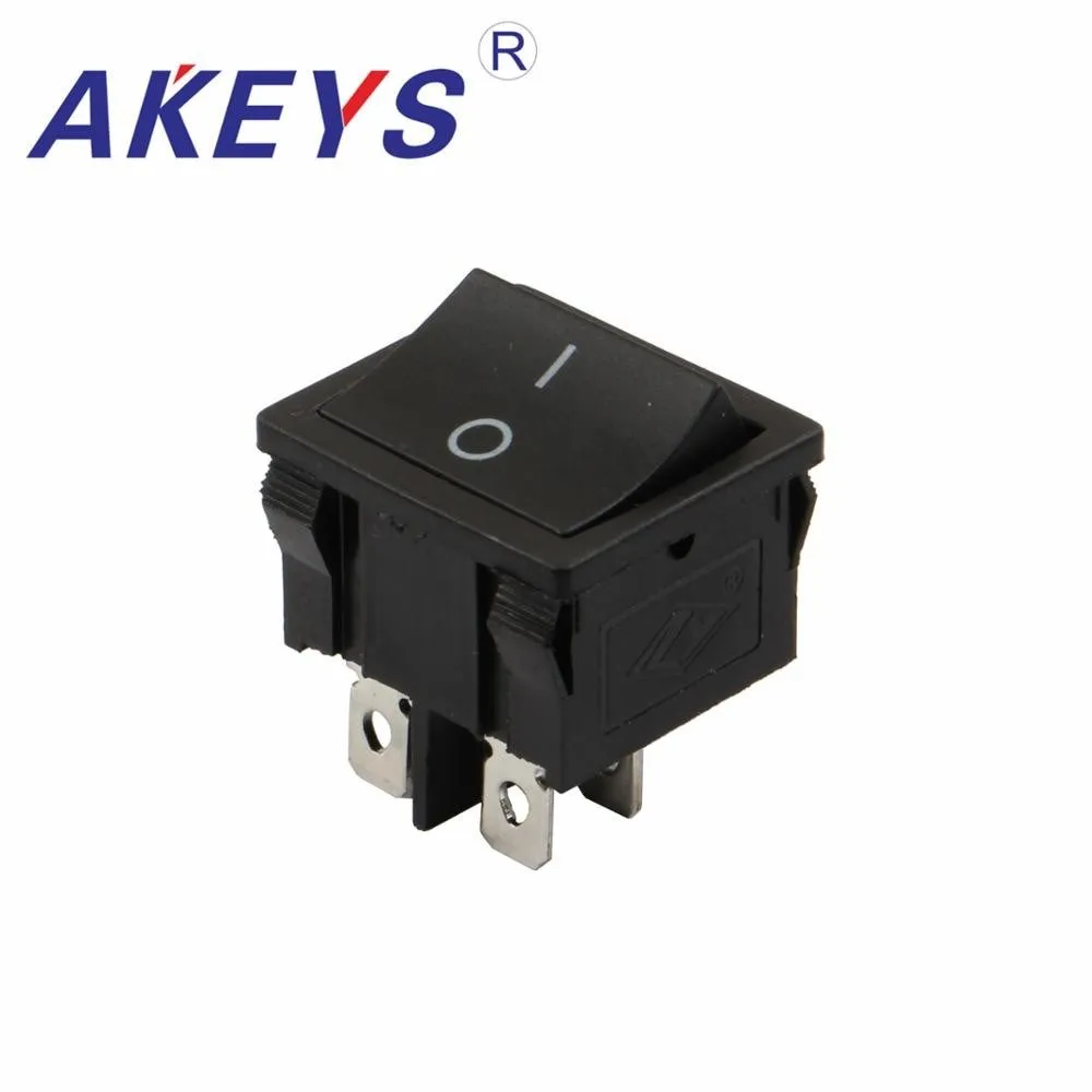 KCD5 201N Rocker Switch 21 * 24MM 4/6 Feet 2 Block Red/Green Double Cut Switch with Light 6A250V