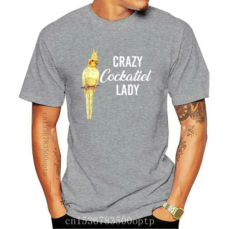 

Crazy Cockatiel Men's T-Shirt Printed Fashion 2021 Fashion Funny Casual Solid Color High Quality T Shirt Design Template