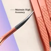 Eyelash Extension Tweezers High Quality Anti-Static Stainless Steel Tweezers Set Stainless Steel superhard Tweezers 4