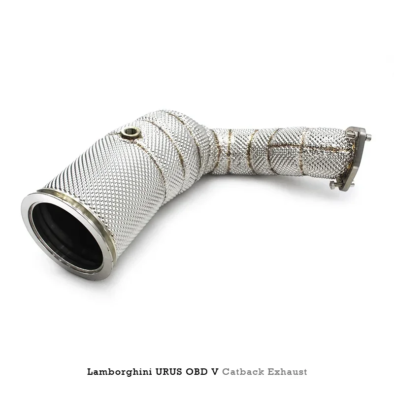 Head Section High flow Pipes branch downpipe Exhaust Pipe with catalyst For Lamborghini URUS 4.0