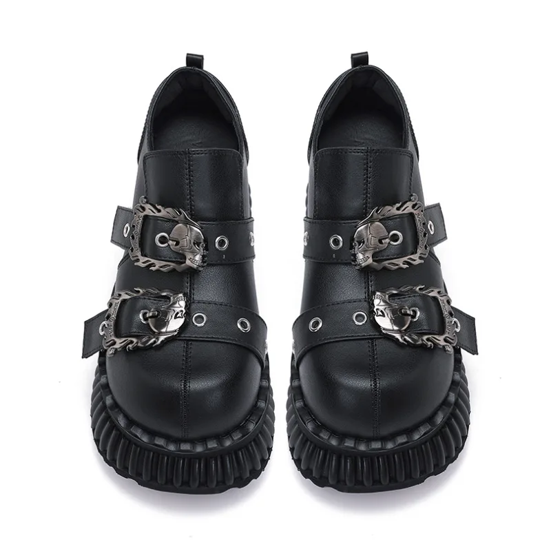 

Japanese Style Big Head Platform Metal Y2g Hot Girl Asian Culture Female Niche Design Ugly and Cute Big Head Shoes Women