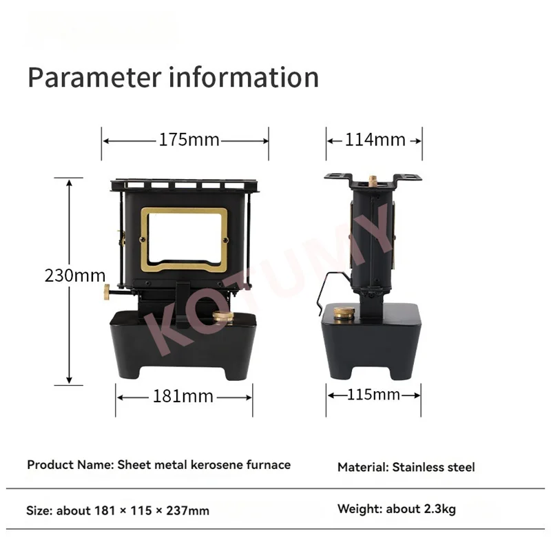 Multi-Purpose Camping Equipment Kerosene Lamp Stove Outdoor Portable Retro Camping Lantern & Kerosene Lamp for Picnic