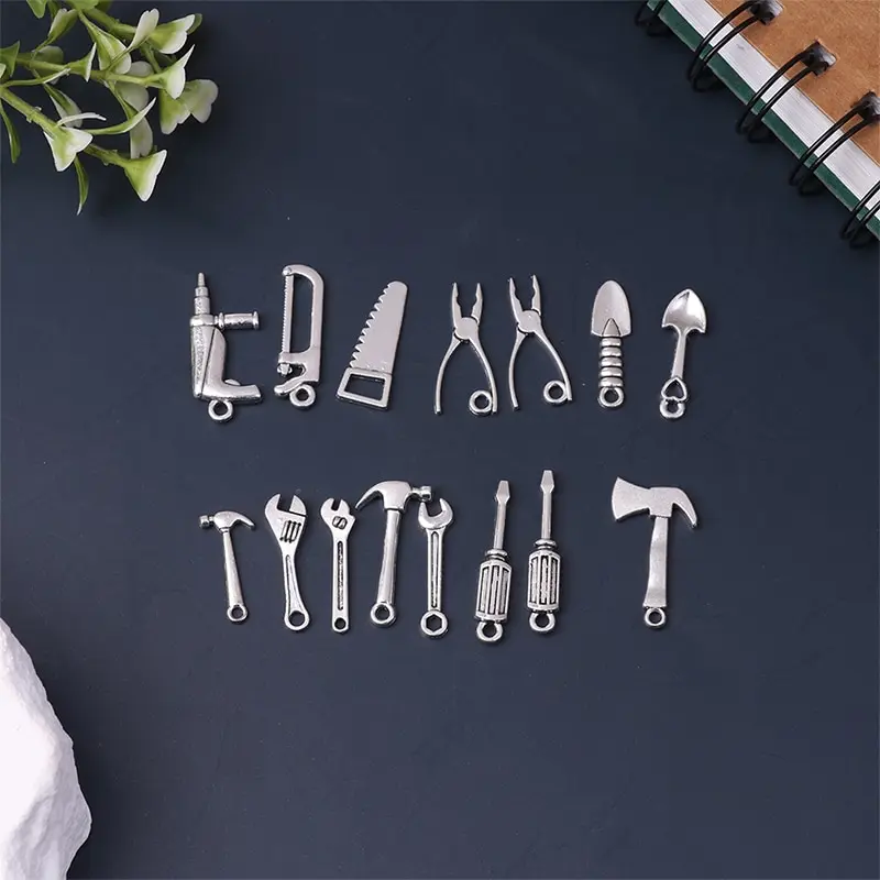 

15pcs/set Dollhouse Miniature Hammer Wrench Scissors Screwdriver Repair Tools Kits Accessories Doll House Furniture Scene Decor