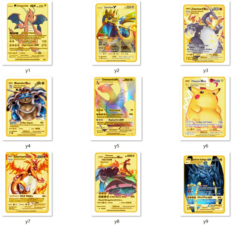 pokemon metal cards