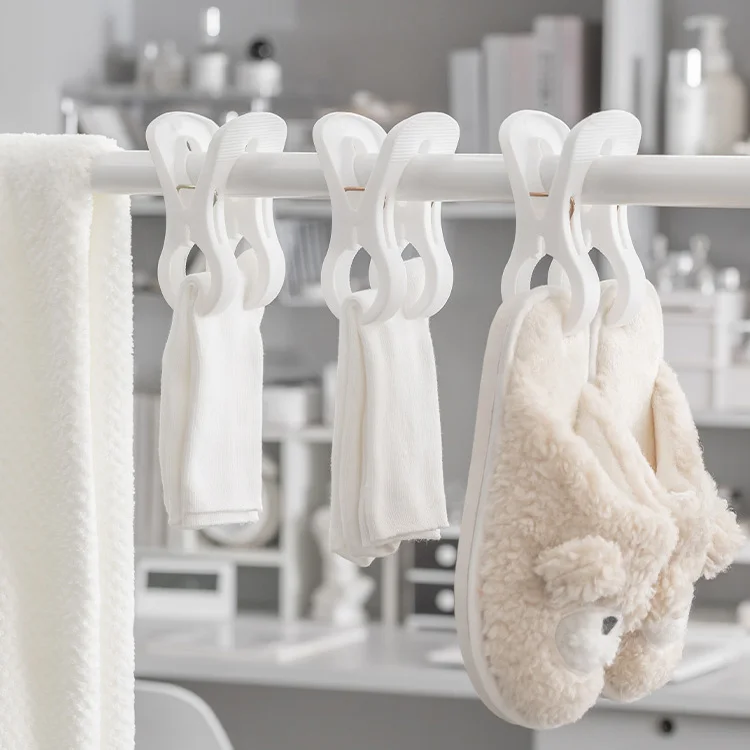 

4-8pc Clothes Pegs Dry Quilt Single Clothespins Household Cotton Quilt Hanger Fixed Large Windproof Clip Clothes Quilt Organizer