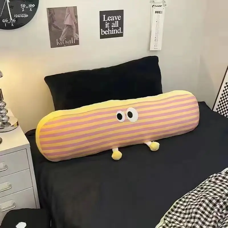 Cute Bed Dopamine Internet Celebrity Cushion Sofa Large Backrest Long Strip Pillow Girl Legs Legs Side Sleeping Pillow 6