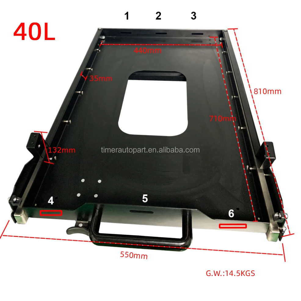 60L Overland SUV Fridge Slide Kit - image 2