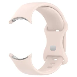 Silicone Waterproof Sport Strap for Pixel Watch - Unisex Design (Pink)