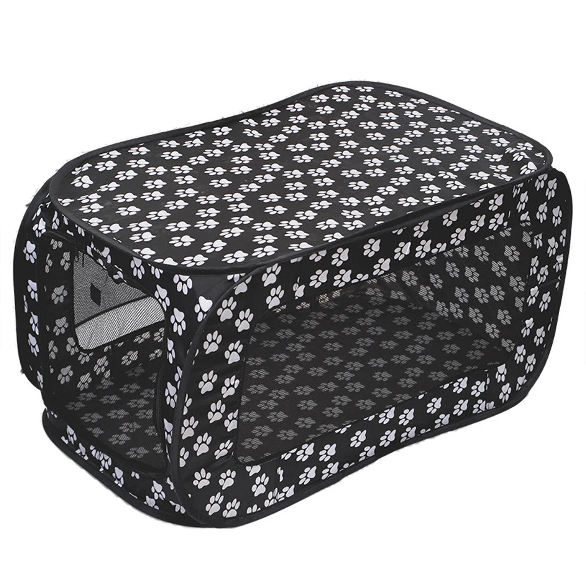 Indoor Outdoor Foldable Portable Pop Up Pet Carrier Tent with Mesh Window Zippered Door for Small Dog Cat Travel
