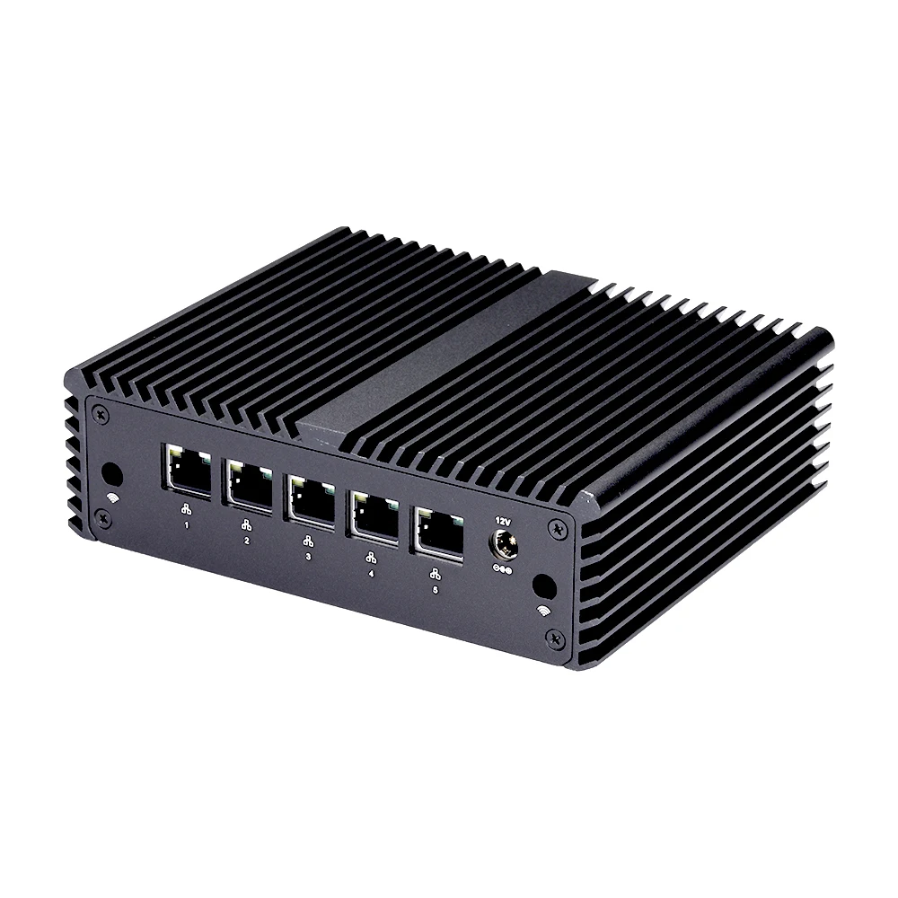 QOTOM Router Host Q750G5 S07 1U Rack Celeron J4125  Quad Core 5 *I225-V B3 2.5G LAN Gateway For Home/Bank/Hotel/Office