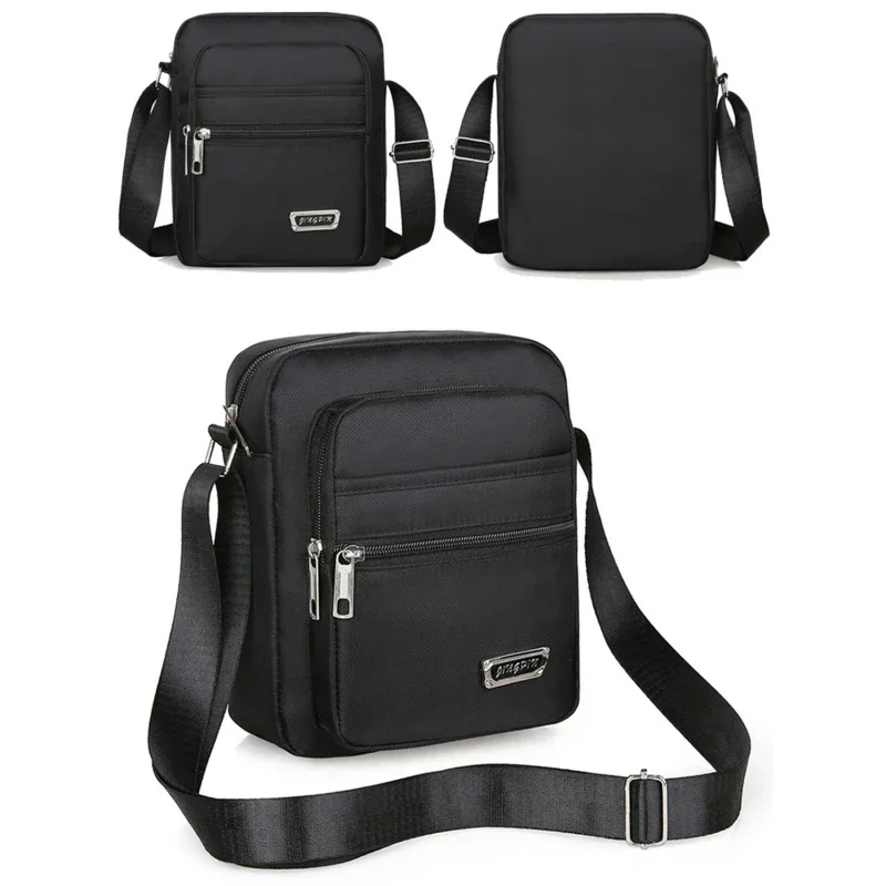 

Brand Bags Grey Large Male Boy Messenger Shoulder For Nylon Handbags Men Casual Travel Satchel Bags 2023 New Man Bags Crossbody
