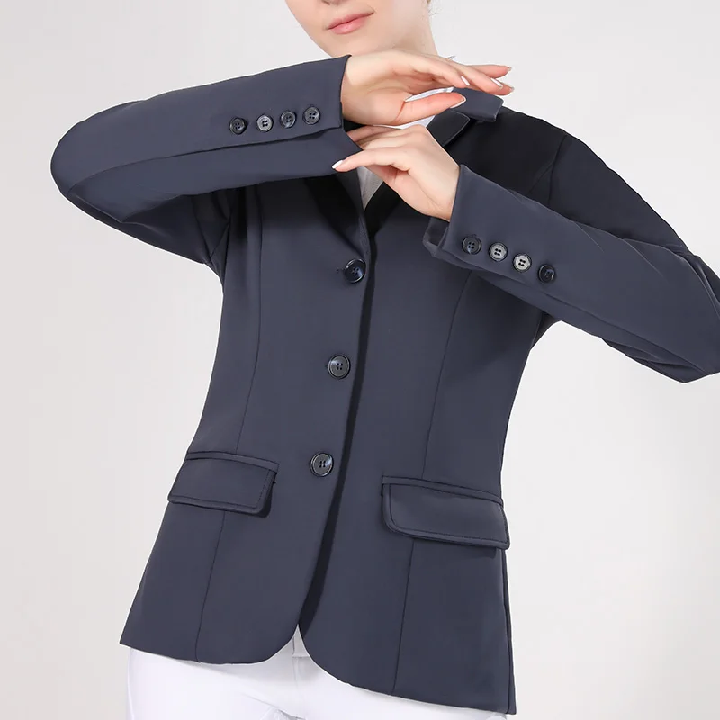 MXLLINA Spring Autumn Equestrian Jacket Women's Sports Coats Horse Riding Competition Soft Top Equestrian Western-Style Clothes 2