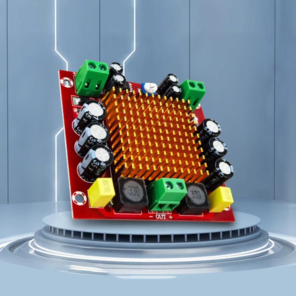 XH-M544 Digital Audio Amplifier Board Mono TPA3116DA Digital Power Amplifier Board Module 150W High-power DC 12-26V Radiator