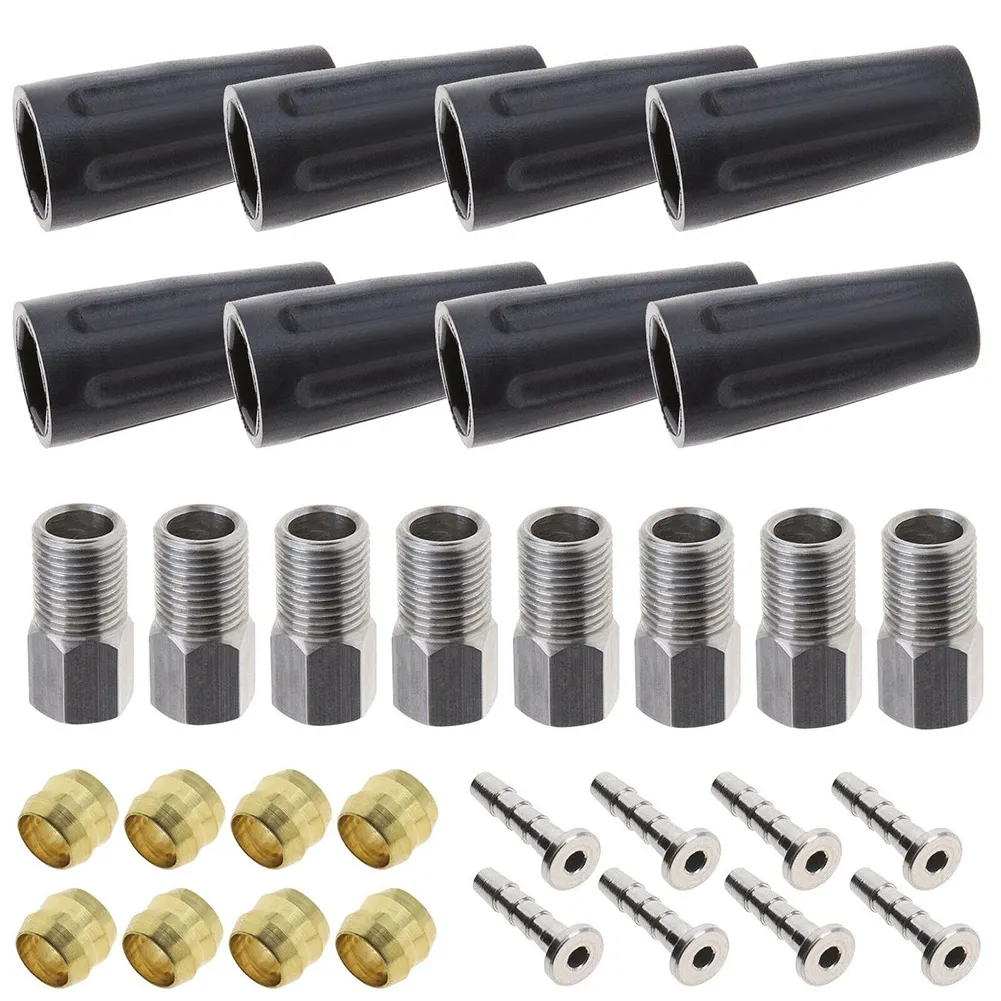 

Bicycle Hydraulic Hose Connector Oil Needles BH90 Insert Set Olive Heads Tubing Screw Dust Cover For Deore LX T675