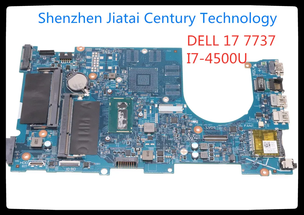 

12309-1 0C4T7D SR16Z I7-4500U DDR3L Notebook motherboard For DELL Inspiron 7737 Mainboard full test 100% work