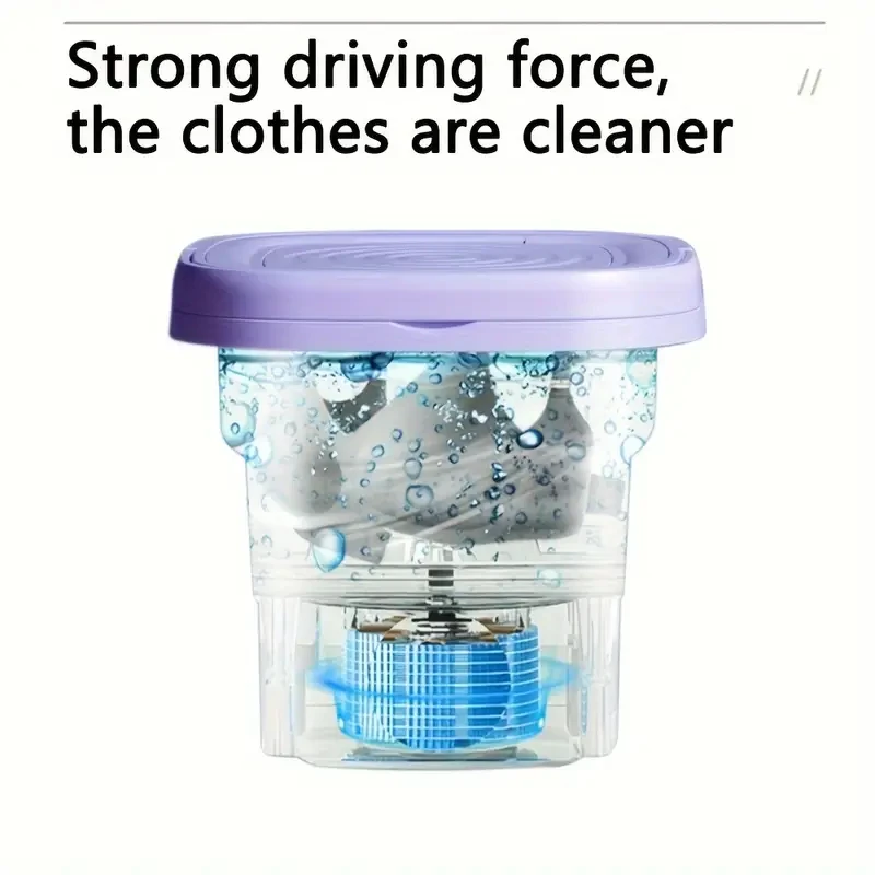 Folding washing machine household wash-off dual-purpose vertical mini washing machine baby underwear underwear socks etc