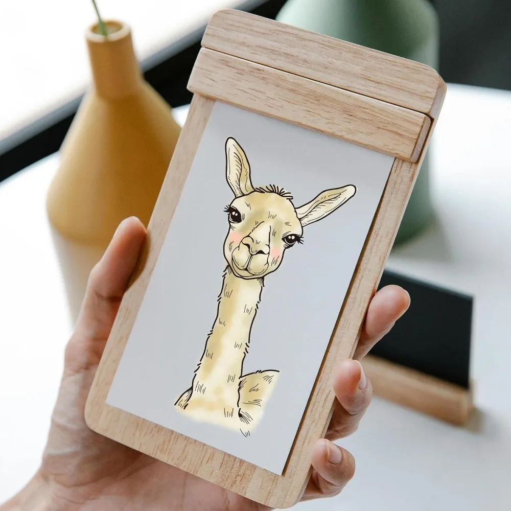 Clear Stamps Various Funny Animal Heads Giraffe Cat Cow Ostrich Alpaca Groundhog Cartoon Animals Transparent