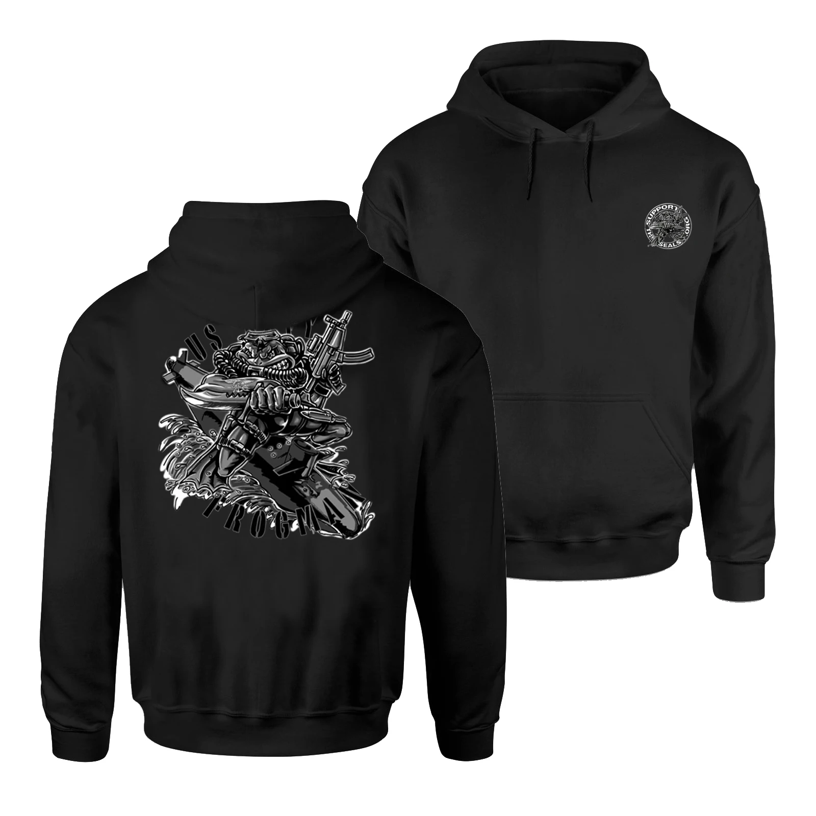 Navale Seal Frogman Pullover Con Cappuccio Nuovo 100% Cotone Confortevole Casual Mens Felpe Moda Streetwear