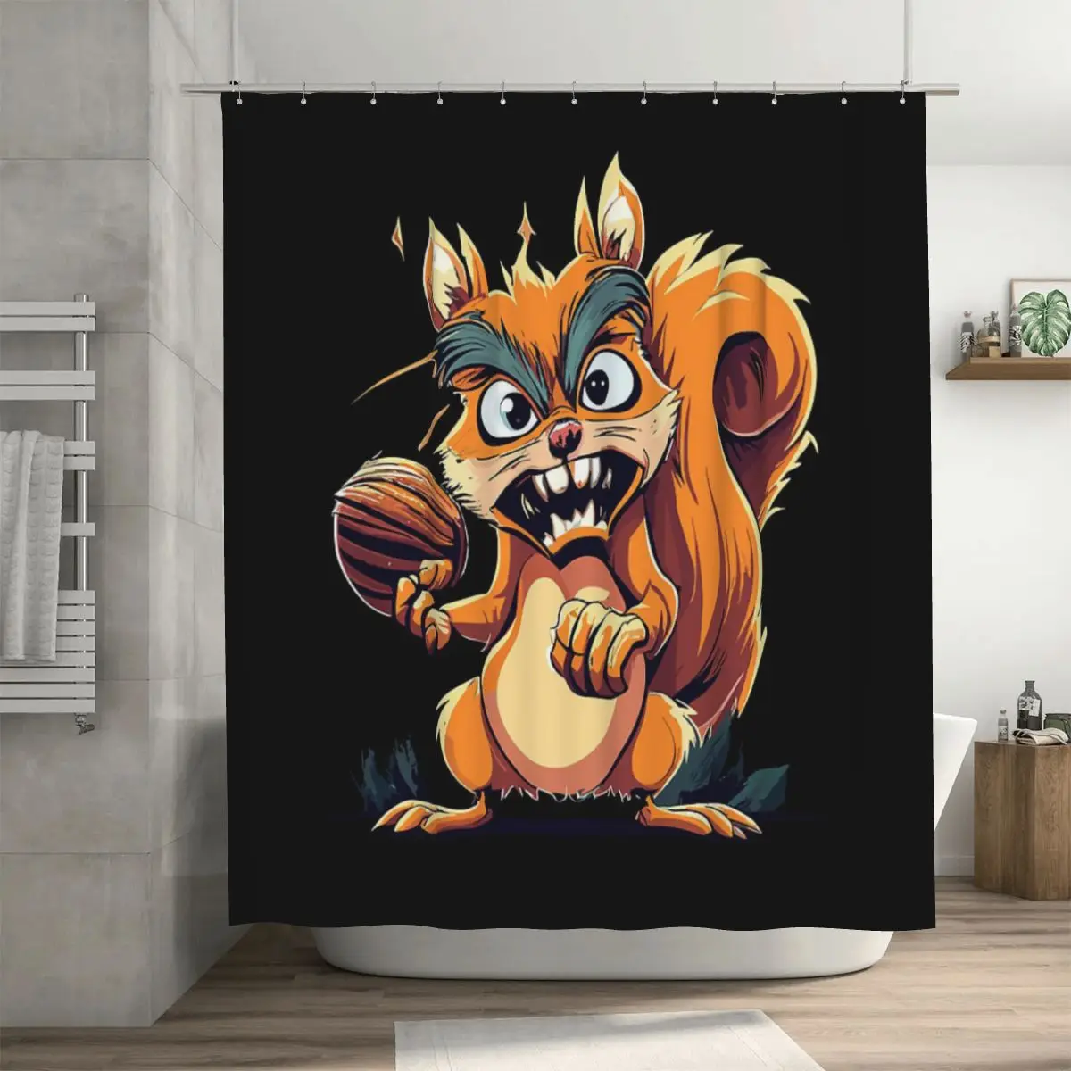 

Занавеска для душа с крючками, 72x72 дюйма