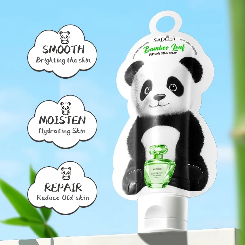 SADOER Strawberry Perfume Hand Cream Moisturizing Nourishing Anti Wrinkles Hydrating Cute Cartoon Hands Skin Care Prodcuts