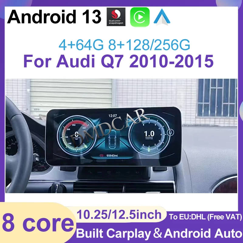 

Factory Price 12.5" Android13 Qualcomm 256G GPS Navigation For Audi Q7 2010-2015 CarPlay Auto Radio Stereo Multimedia Player DSP