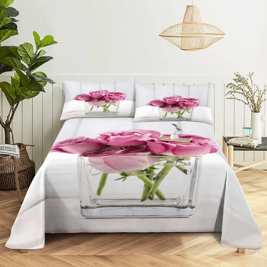 Pink bed sheet 24