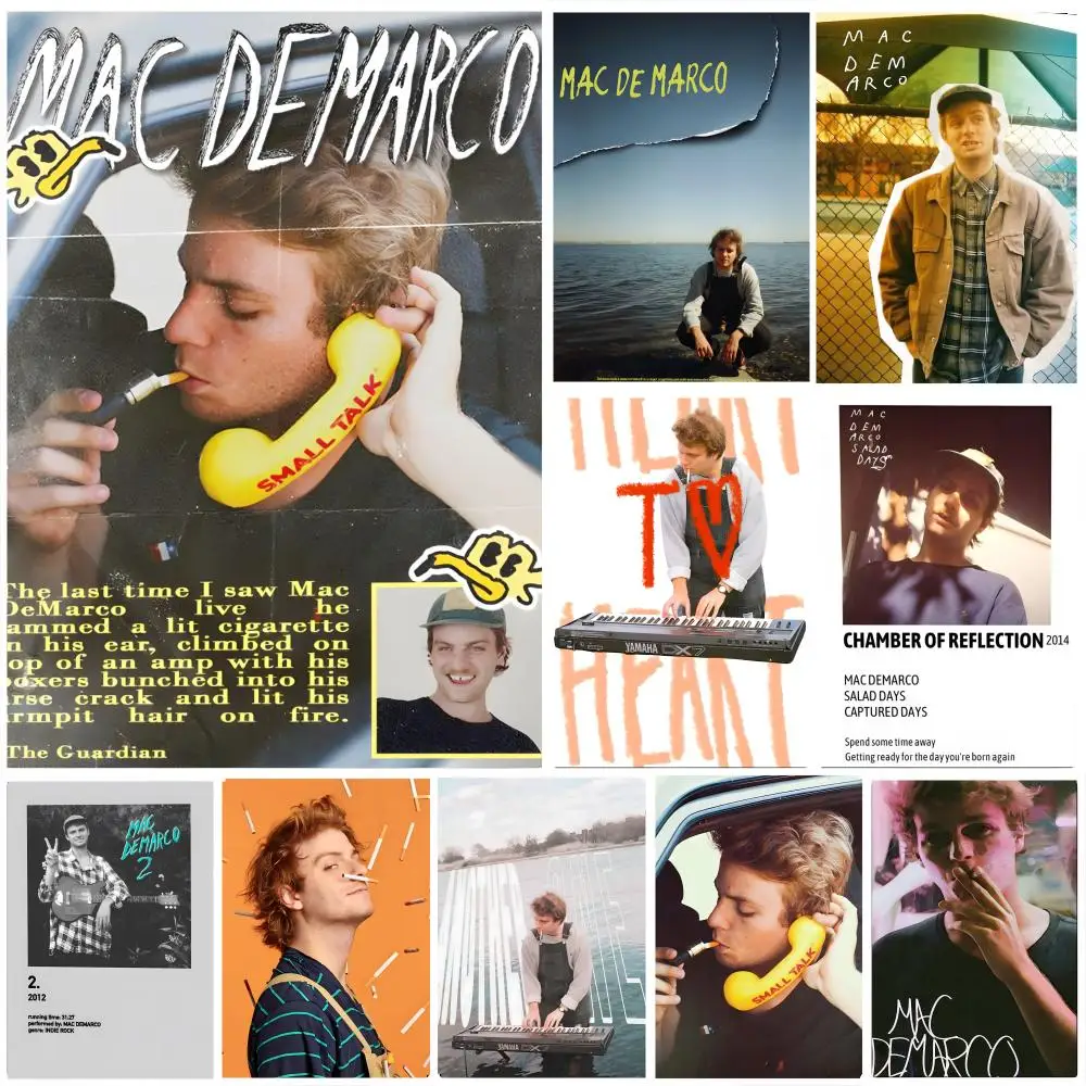 Pop Rock Singer Mac Demarco Poster Self-adhesive Art Waterproof Paper ...