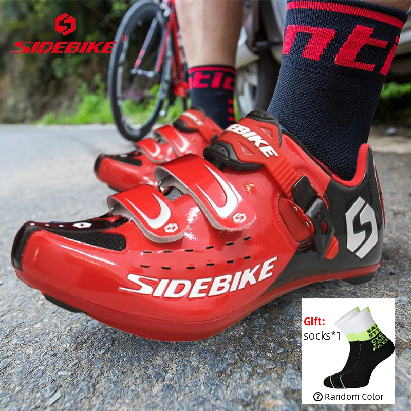 

SIDEBIKE Breathable Road Cycling Shoes for Men Self-lock Professional Road Bike Sneakers for Outdoor Running Cycling Equipment