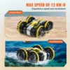 VEVOR Amphibious RC Car Boat 2.4GHz 12 km/h High-Speed Remote Control Water Racing Boat for Children Kids Birthday Model Toys 3