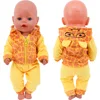 Elephant One-piece Suit Animal Shaped Plush Clothes For 18 inch American & 43 Cm Baby New Born Dolls Clothes,Our Generation Toys 2
