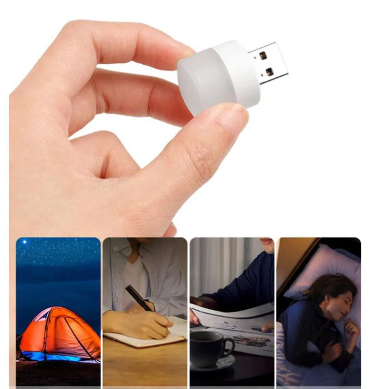Small 5V USB port Book reading Lights Pocket Mini LED Night Light bulb Lamp for camping Powerbank Charging Round Eye Protection led light night light book light mini night light mini led light