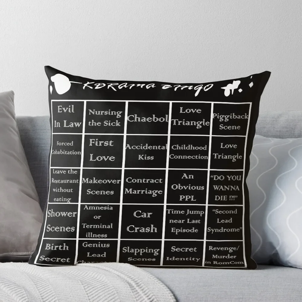 

Korean Drama Bingo Throw Pillow Cushion Cover Pillowcases Cushion Covers Sofa Cushions