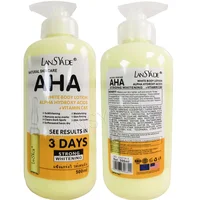 ALPHA-Crème éclaircissante pour le corps, 500ml, hydratante et éclaircissante, pour la peau, contient des acides hydroxylés, vitamine C et E, voir des résultats en 3 jours 1