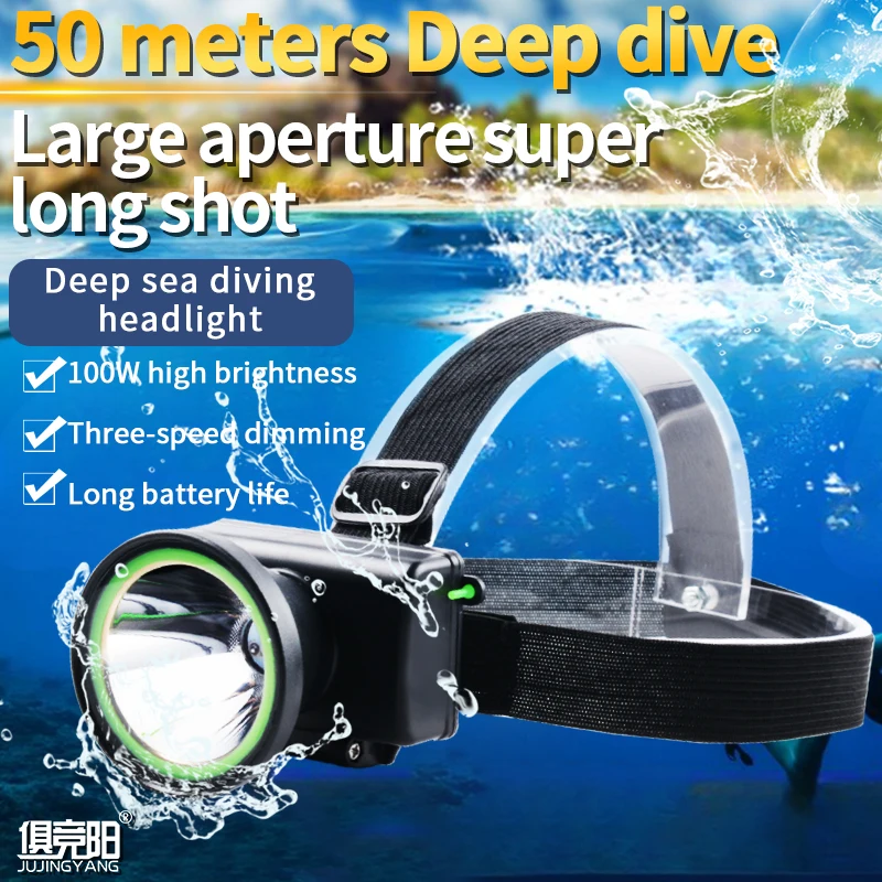 

Strong Light Ultra-Bright Headlight Rechargeable Fishing Light Long-Range Head-Mounted Led Miner'S Lamp Flashlight