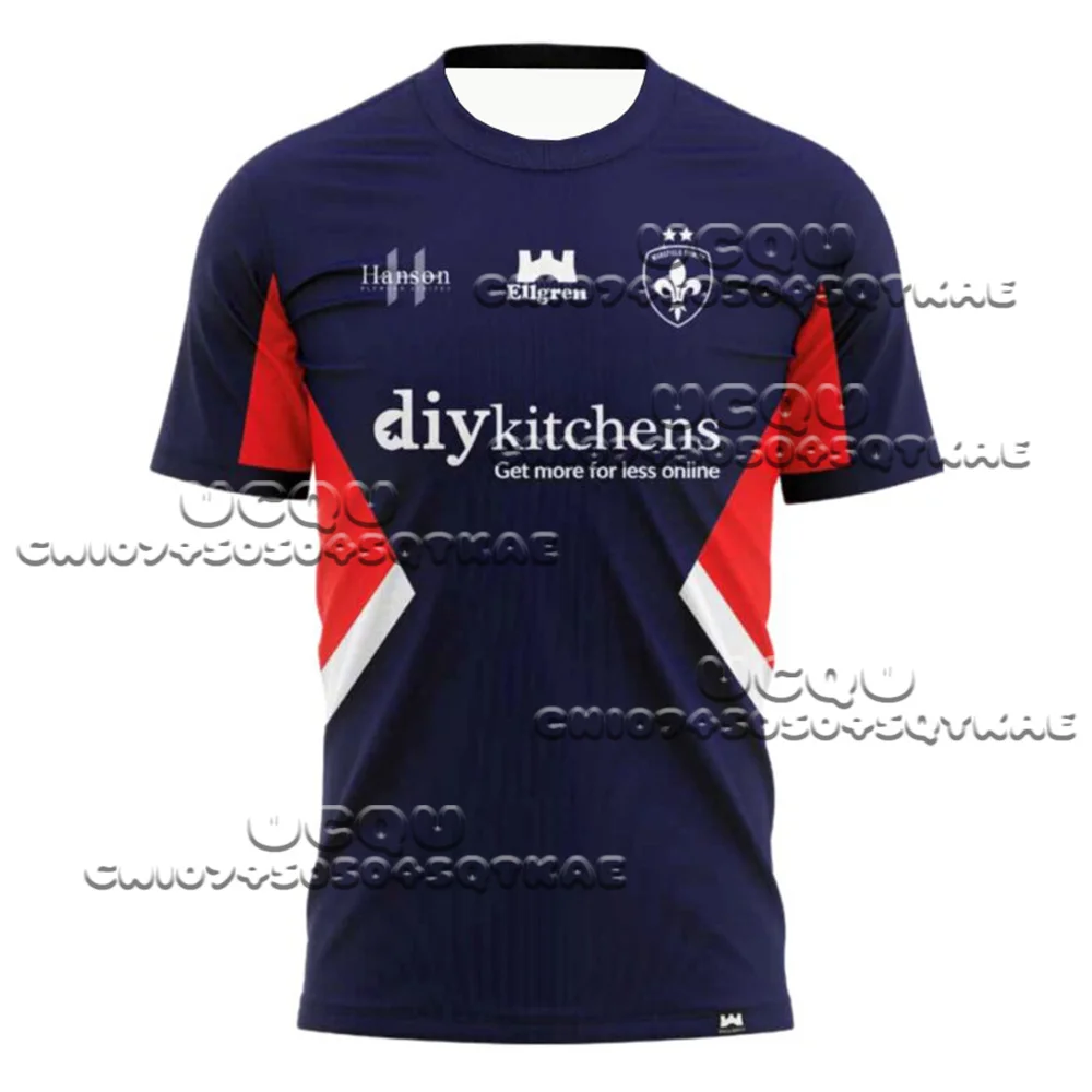 Rugby hombres y mujeres WAKEFIELD TRINITY ropa deportiva Inglaterra moda manga corta suelta transpirable camiseta